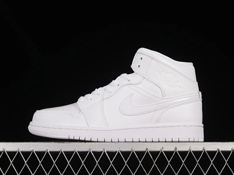All categories Air Jordan Jordan series basketball shoes Air Jordan 1 Mid Air Jordan 1 Mid AJ1 Joe 1 pure white mid-top basketball shoes DV0991-111